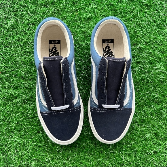 Vans Old Skool Vlt Lx Suede Canvas Navy / Stv Navy - Picture 2 of 8